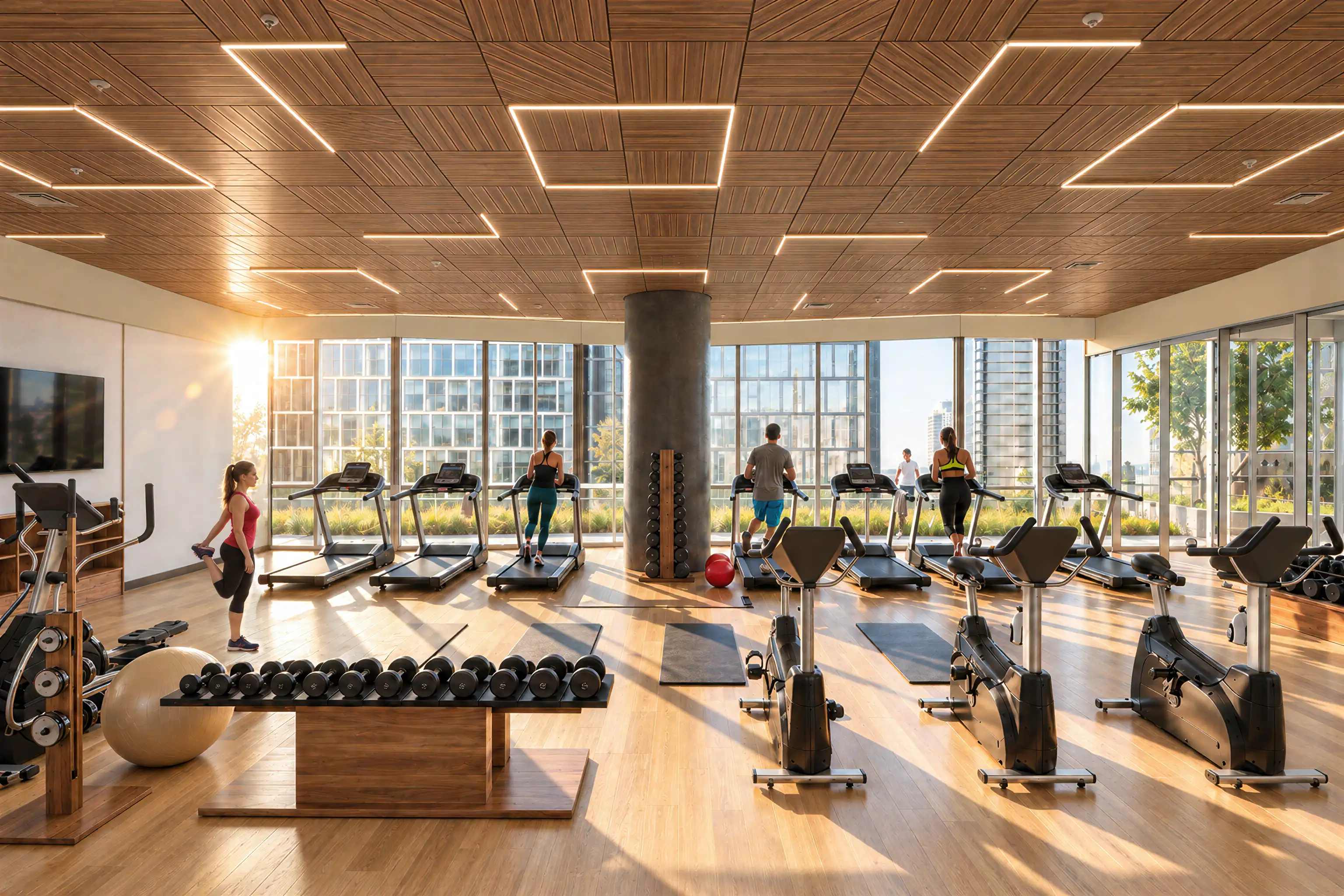 State-of-the-art fitness center at Club 1010