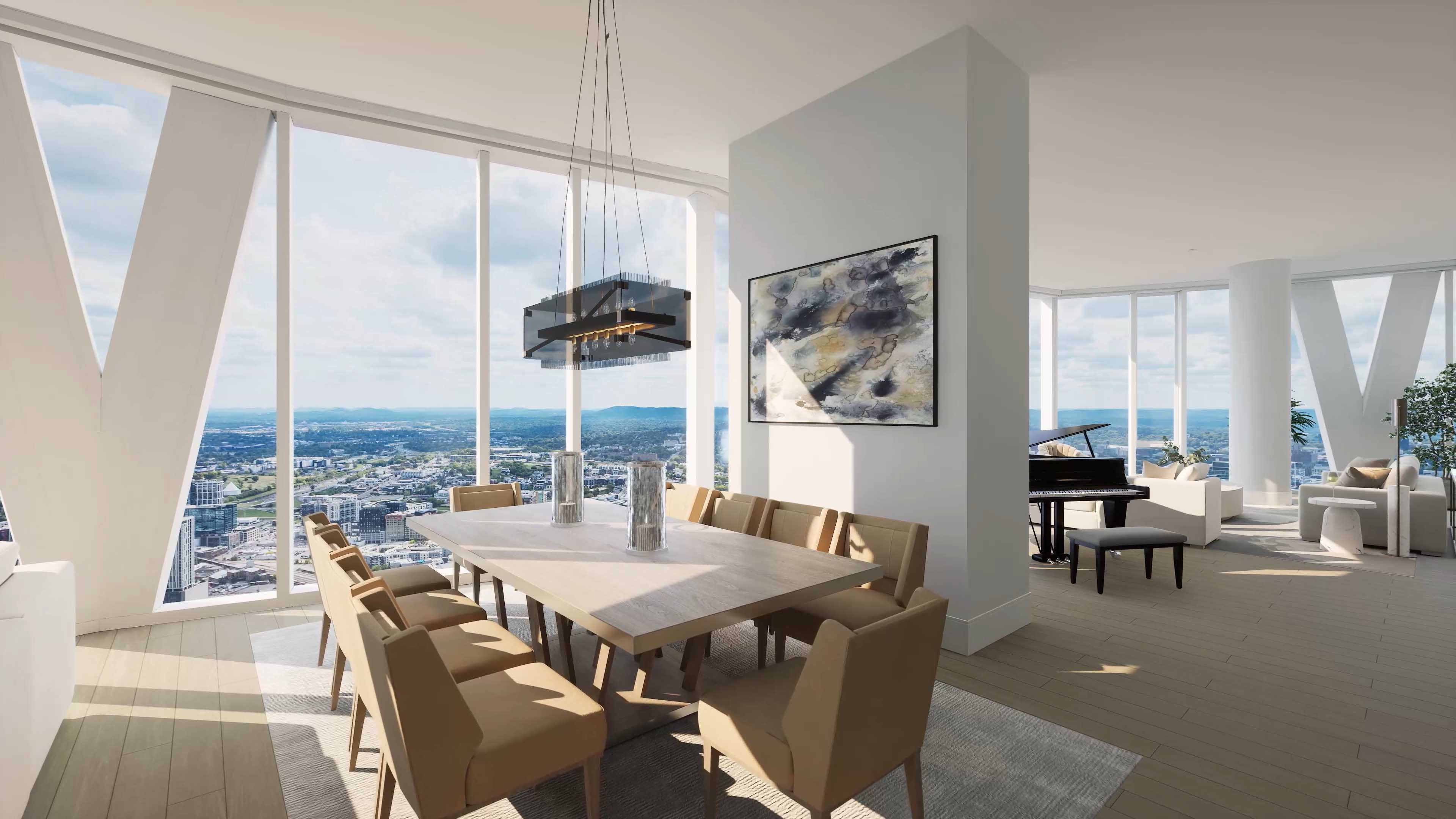 Penthouse dining area